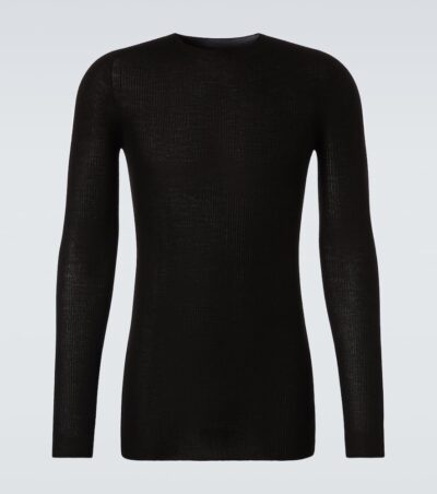Rick Owens Ribbed-knit virgin wool sweater