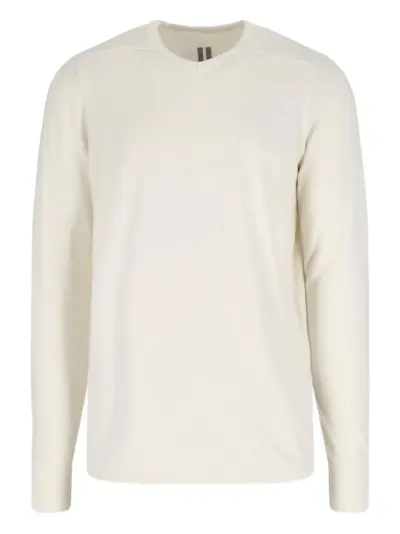 Rick Owens V-neck Sweater - White