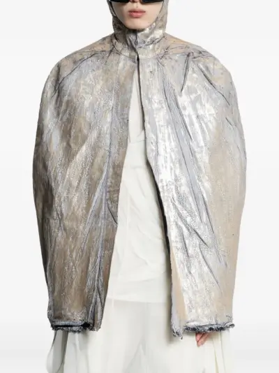 Rick Owens hooded cape - Gold