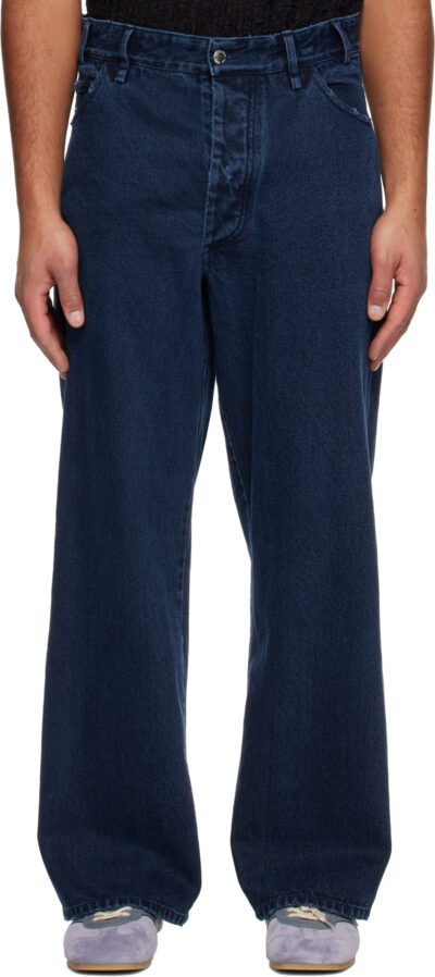 Song for the Mute Blue Overdye Baggy Jeans
