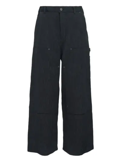 Taakk crepe-texture trousers - Black