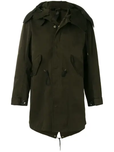Ten C hooded coat - Green