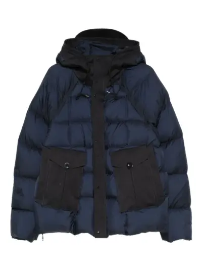 Ten C padded hooded jacket - Blue