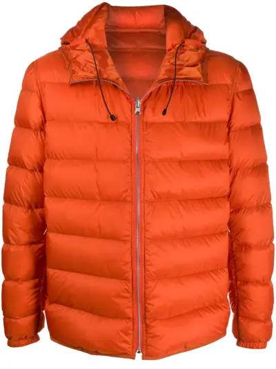 Ten C zipped padded jacket - Orange