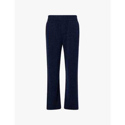 The Elder Statesman Mens The Elder Statesman Brushed Wide-Leg Cashmere Trousers