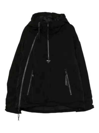 The Viridi-Anne padded hood jacket - Black