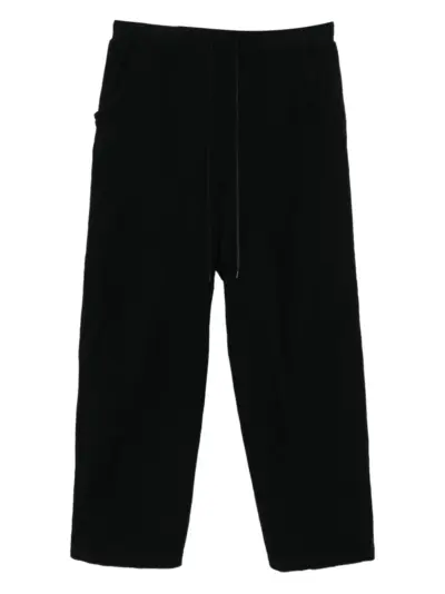 The Viridi-Anne wool tapered trousers - Black