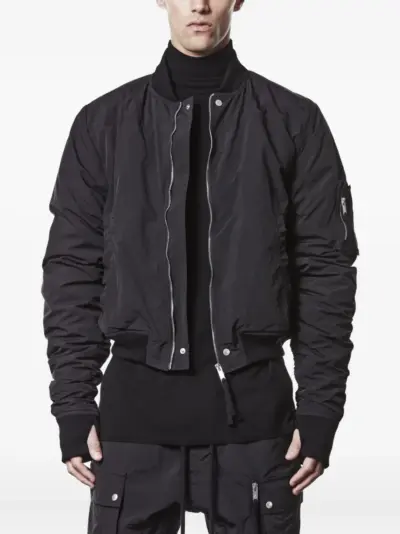Thom Krom zip-up technical bomber jacket - Black