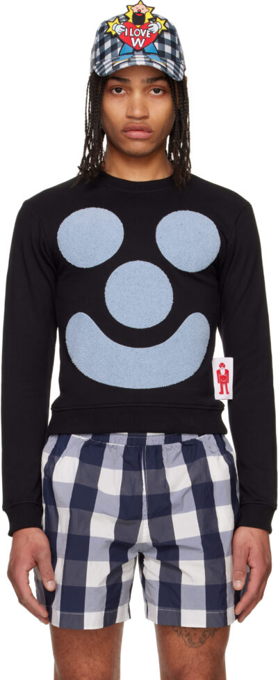 Walter Van Beirendonck Black Smile Sweatshirt