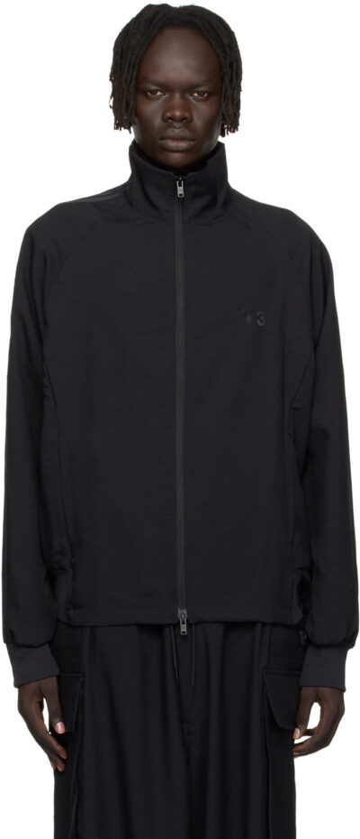 Y-3 Black Sport Uniform Track Jacket