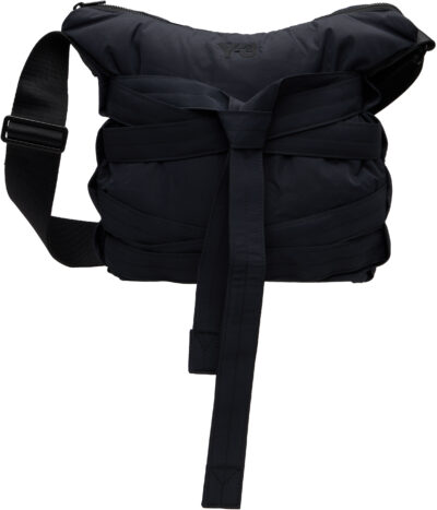 Y-3 Black 'Y-3' Cinch Shoulder Bag