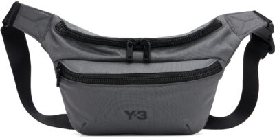 Y-3 Gray Staple Belt Bag