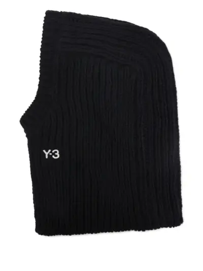 Y-3 logo-detail balaclava - Black