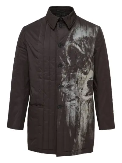 Yohji Yamamoto Rin padded jacket - Brown