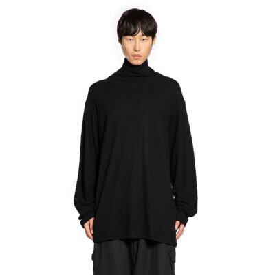Yohji Yamamoto Wool Turtleneck Long Sleeve Top
