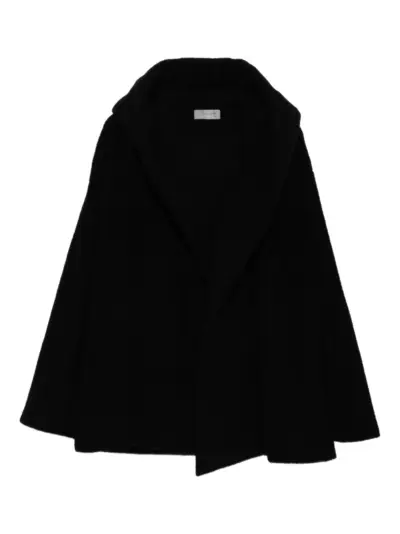 Yohji Yamamoto bouclé padded coat - Black
