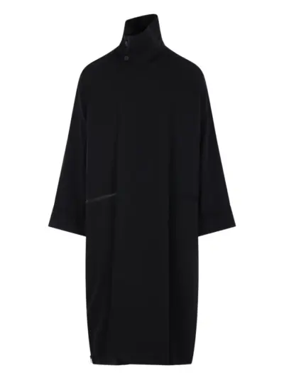 Yohji Yamamoto buttoned coat - Black