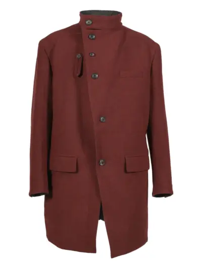 Yohji Yamamoto buttoned coat - Red