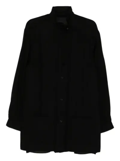 Yohji Yamamoto padded shirt jacket - Black