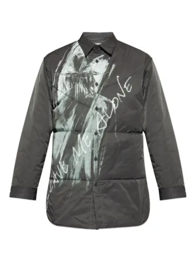 Yohji Yamamoto quilted overshirt - Grey