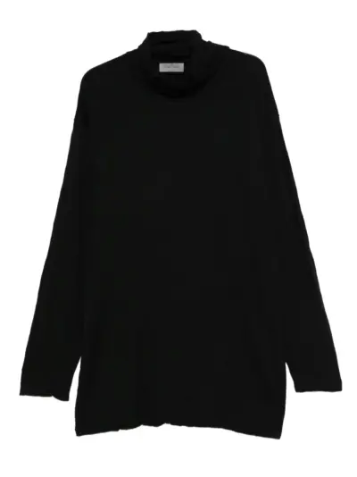 Yohji Yamamoto roll-neck long-sleeve sweater - Black