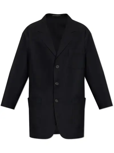 Yohji Yamamoto single-breasted blazer - Black