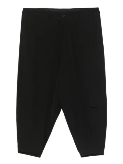 Yohji Yamamoto wool trousers - Black