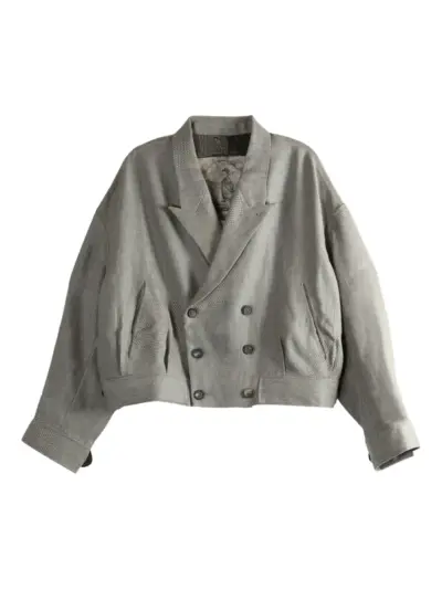 Ziggy Chen double-breasted panelled blazer - Grey
