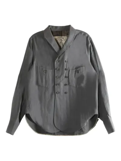 Ziggy Chen double-breasted shirt - Grey