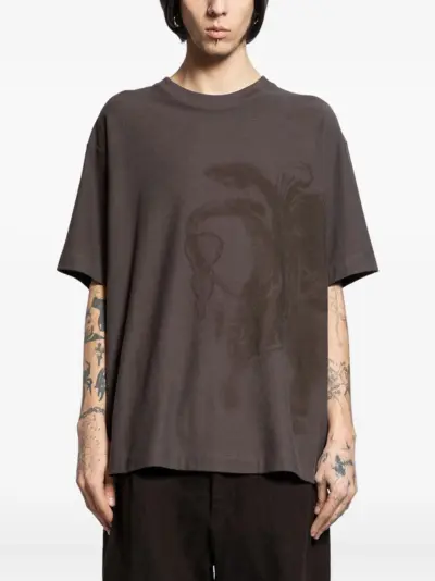 Ziggy Chen print T-shirt - Brown