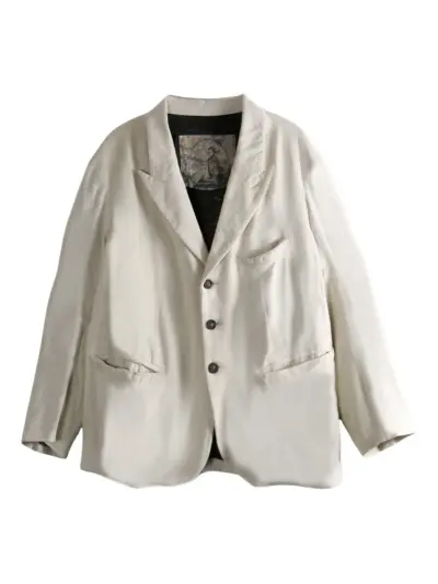 Ziggy Chen single-breasted blazer - Neutrals