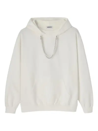 AMBUSH ball-chain hoodie - White