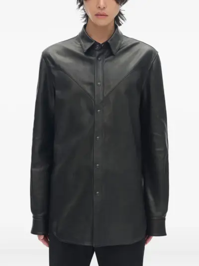 Ann Demeulemeester Albin leather jacket - Black