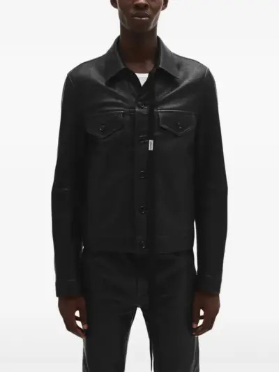 Ann Demeulemeester Ebbe leather jacket - Black