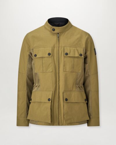 Belstaff Airflow Motorcycle Jacket Men's Technical Nylon Belstaff Olive Size 3XL