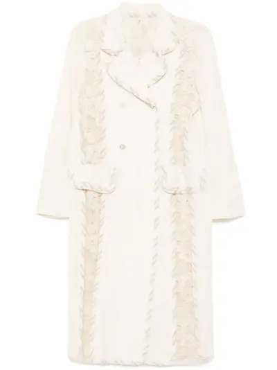 COMMUNS double-breasted coat - Neutrals