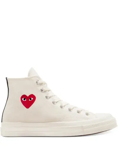 Comme Des Garçons Play heart high-top sneakers - White