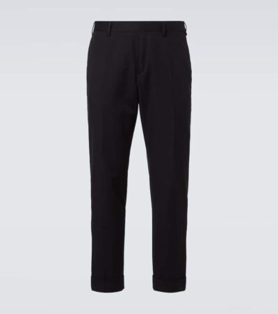 Dries Van Noten Cotton and wool straight pants
