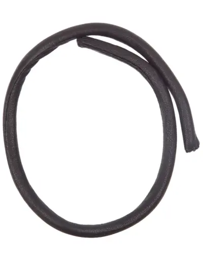Goti leather rope necklace - Black