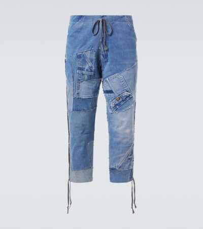 Greg Lauren Patchwork straight jeans