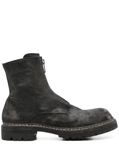 Guidi 45mm leather ankle boots - Black