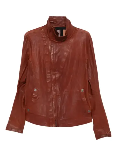 Isaac Sellam Experience zip-fastening leather jacket - Brown