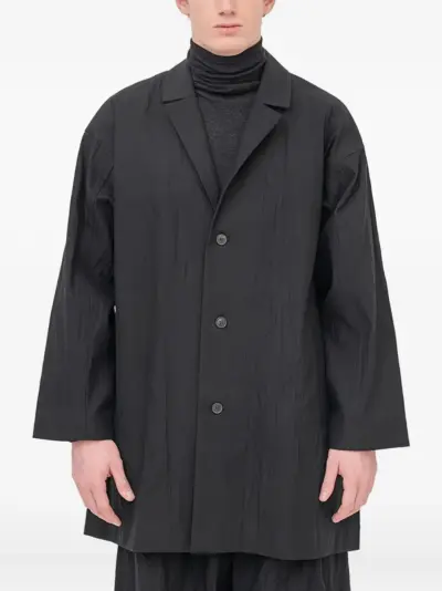 Jan Jan Van Essche button-fastening coat - Black