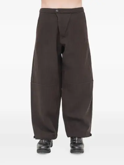 Jan Jan Van Essche corduroy elasticated trousers - Brown