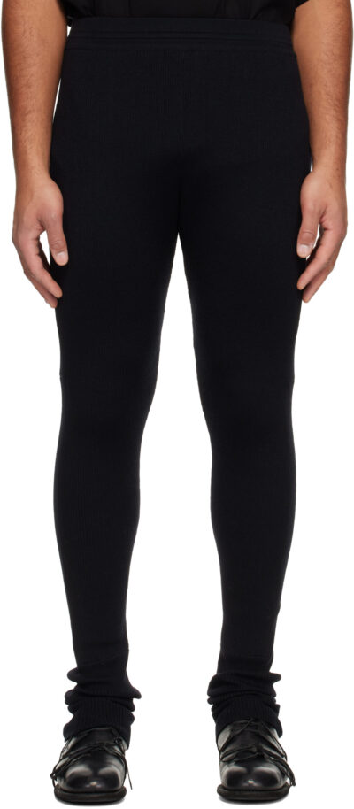 Julius Black Wool Lounge Pants