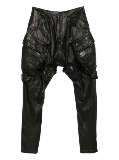 Julius Gas Mask Jodhpurs pants - Black