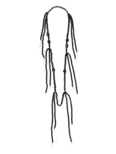 KUNDO K-168 Val beaded pearl necklace - Black