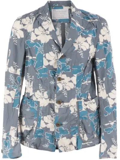Kolor floral jacket - Grey