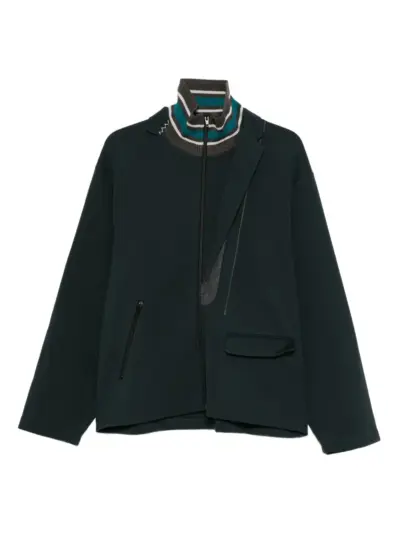 Kolor zip-up track jacket - Green