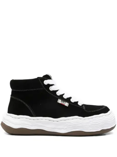 Maison MIHARA YASUHIRO Oliver suede high-top sneakers - Black
